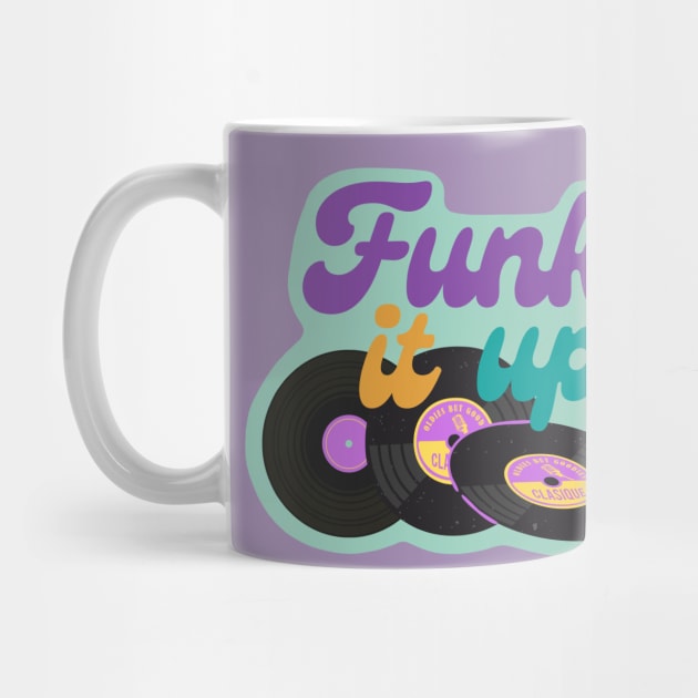 Funk it up - Vinyl Music Design - Purple by HalfPastStarlight